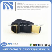 HDMI Female to Male F/M 90 Degree Coupler Adapter Changer Connector